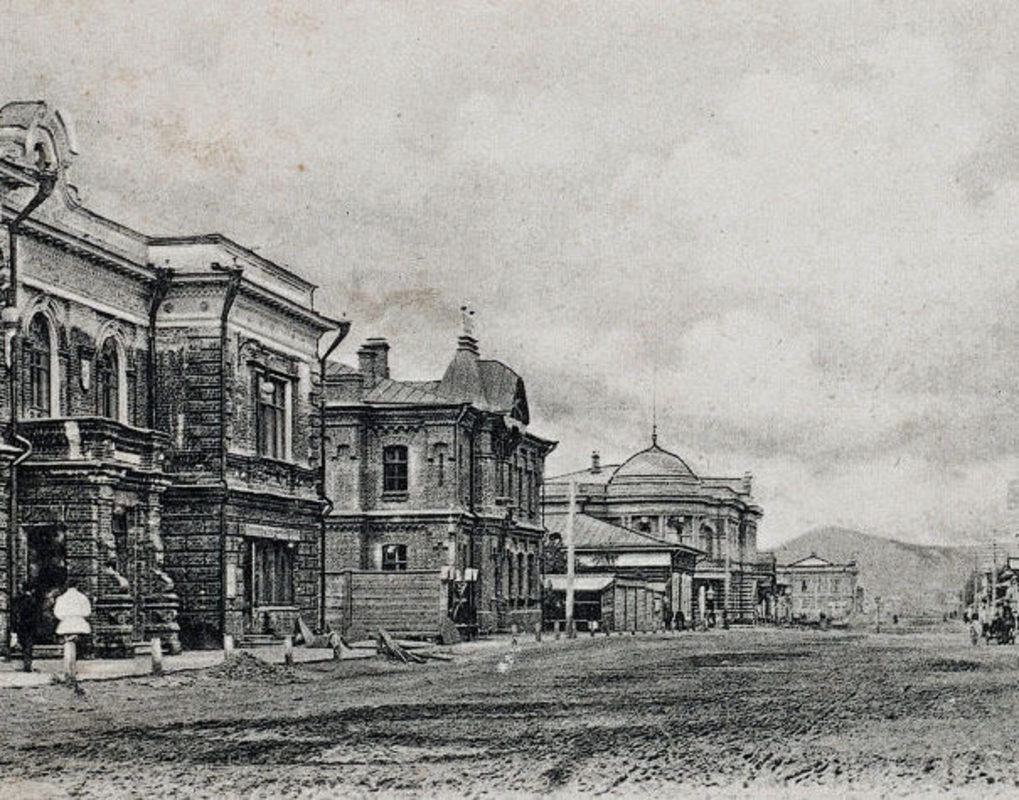 Здание городской театр 19 век Красноярск